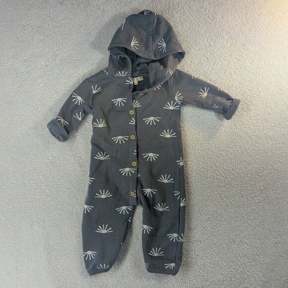 Infant Boy's 6-9 Month Grayson Collective Fleece One-Piece Fleece Hooded Romper - Picture 1 of 4
